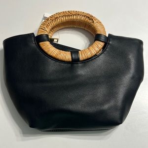 Anthropologie clutch purse with strap and extra clutch inside